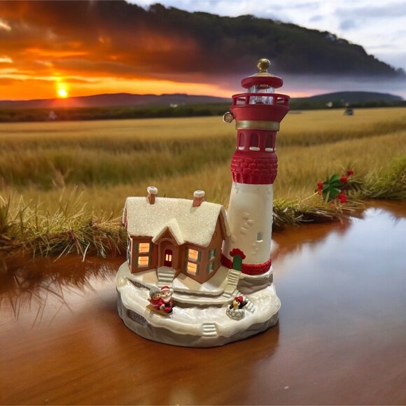 Hallmark Other - Hallmark Keepsake Ornament Lighthouse Flashing Light Greetings 2000 Lights Up